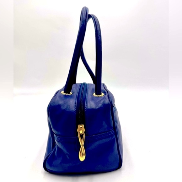 Auth Loewe Super Soft Blue Nappa Leather Mini Anagram Shoulder Bag Preloved - Picture 2 of 14